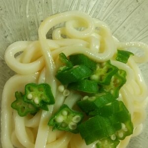 酢醤油で冷やしうどん